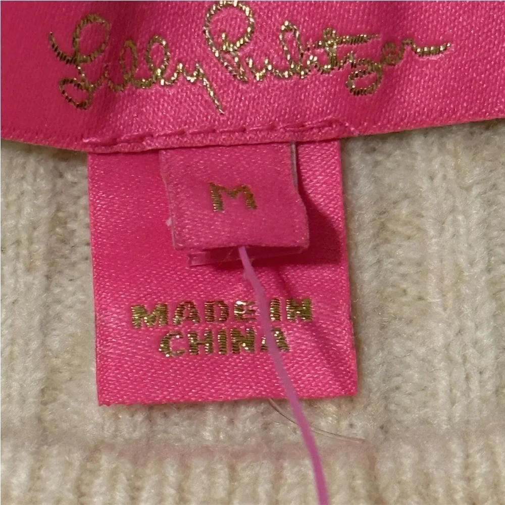 LILLY PULITZER ARIENZA SWEATER HEATHERED SAND BAR -SIZE M‎